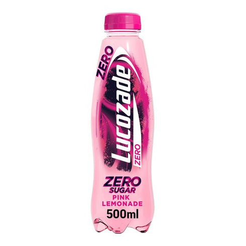 Lucozade energy zero pink lemonade 500ml